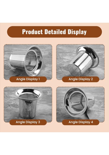 Paslanmaz Çelik Çay Süzgeci Çaydanlık Çay Elek Kahve Fincanı Sızan Elek Düz Taban Yüksek Yoğunluklu Filtre Saplı (Yurt Dışından) indirimleri