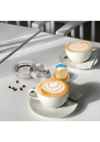 Delonghi ENV135/VERTUO Için Paslanmaz Çelik Kahve Filtresi Sonraki/vertuo Pop Kahve Makinesi Yeniden Kullanılabilir Doldurulabilir G-Cup Kapsülleri (Yurt Dışından) modelleri