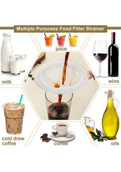 4pcs 200 Örgü Filtre Süzgeç Elek Ince Örgü Naylon Mesh Kevnel Kesici Suyu Filtreleme Suyu Hunileri (Yurt Dışından) modelleri