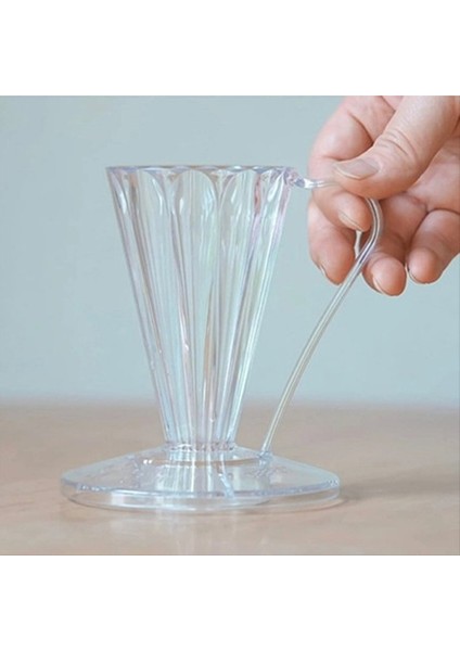 Petal Filtre Kupası Kahve Filtre Kağıdı 27 Derece Filtre Kupası Bir Servis El Demlemeli Damda Yarı Saydam Siyah (Yurt Dışından) fiyatları