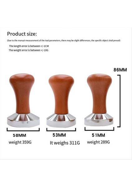 Kahve Tercüman Ahşap Paslanmaz Çelik Taban Delonghi Breville Espresso Makine Aksesuarları Için Uygun 53MM (Yurt Dışından) indirimleri