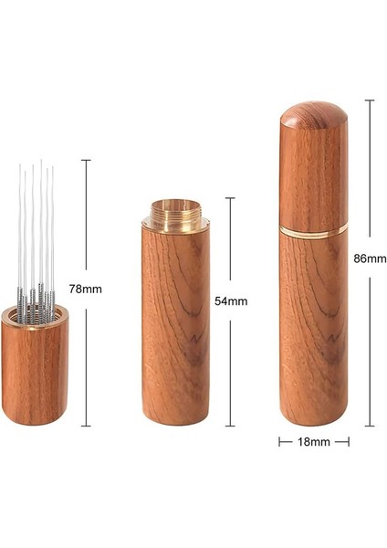 Espresso Kahve Karıştırıcı 8 Iğne Doğal Ahşap Saplı Espresso Karıştırıcı Espresso Aksesuarları Kahve Karıştırıcı A (Yurt Dışından) indirimleri
