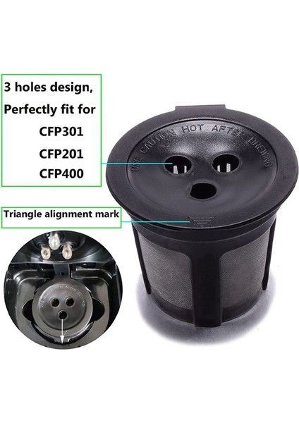 Ninja Dual Brew Için Yeniden Kullanılabilir K Cups Kahve Filtreleri Ninja CFP301 Kahramanı Için Uygulanabilir Derleme Makine Kahve Pods (Yurt Dışından) fiyatları