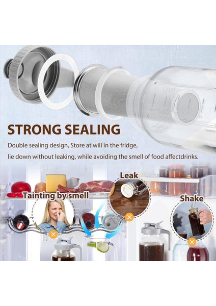 32 Oz Genişliğinde Ağızlı Mason Kavanoz Için Dökme Kapağı ile Soğuk Demleme Kahve Filtresi Conta Halkalı 304 Paslanmaz Çelik Süzgeç (Yurt Dışından) indirimleri