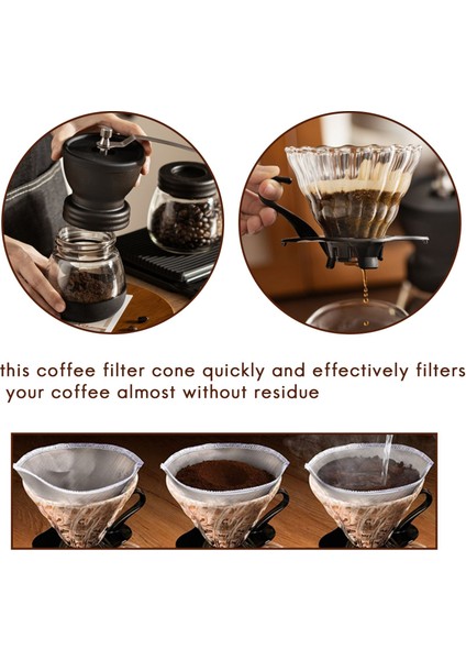 Kahve Filtresi Paslanmaz Çelik Ince Örgü Kahve Filtresi Damla Konisi Kağıtsız Evrensel Kahve Filtresi (Yurt Dışından) fiyatları
