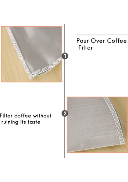 Kahve Filtresi Paslanmaz Çelik Ince Örgü Kahve Filtresi Damla Konisi Kağıtsız Evrensel Kahve Filtresi (Yurt Dışından) indirimleri