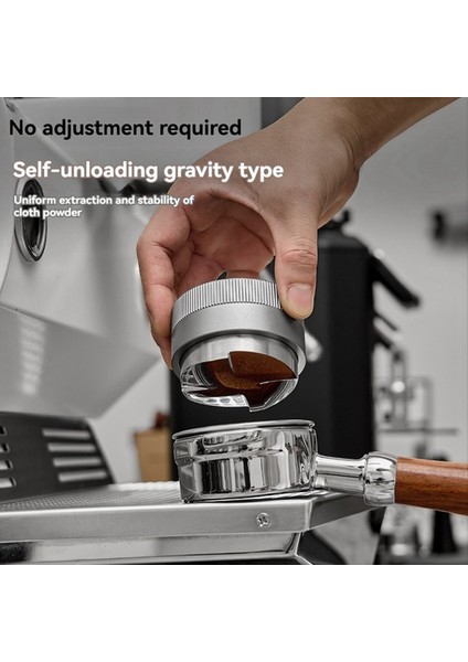 Kahve Tozu Pres Terpon Dört Kürek Çelik Tozu Çekiç Kendi Kendine Dayanan Kahve Tozu Distribütörü Gri 53MM (Yurt Dışından) fırsatları