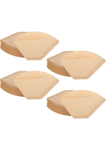 400PCS Kahve Filtreleri Tek Kullanımlık Koni Kağıt Filtresi Doğal Ağ Ağızsız Filtre Kahve Makineleri Üzerine Dökmek Için 4-6 Sub (Yurt Dışından)