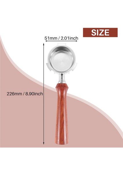 51MM Kahve Dipsiz Portafilter Espresso Makinesi Delonghi EC680/EC685 Için Sepet Kahve Aletleri (Yurt Dışından)