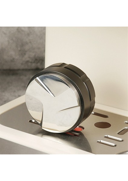 304 Stayseysteel Espresso Toz Distribütörü Ceviz Kapağı Kahve Leveer Ayarlanabilir Derinlik Espresso El Zamplar Siyah B (Yurt Dışından) fırsatları