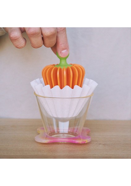 El Demlemeli Kahve Küçük Kabak Kağıt Pres Kahve Filtre Kağıt Yardım Kek Filtre Kupası Için Uygun 155 Filtre Kağıdı (Yurt Dışından)