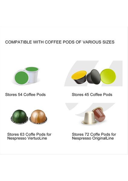 Kahve Pad Yapıştırıcı Tutucu Duvara Monte Kahve Kapsülü Tutucu Dıy Kendinden Yapışkanlı Kahve Pedi Kahve Torbası Kapsül Beyaz (Yurt Dışından) indirimleri