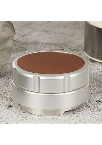 304 Stayseysteel Espresso Toz Distribütörü Ceviz Kapağı Kahve Leveer Ayarlanabilir Derinlik Espresso Handtampers Gümüş A (Yurt Dışından) fırsatları