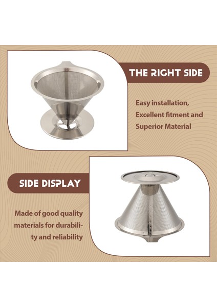 Kahve Damağı Dökün Yeniden Kullanılabilir Damla Koni Kahve Filtresi Taşınabilir Kahve Makinesi Ev Ofis Kampı Üzerine Dökün (Yurt Dışından) indirimleri