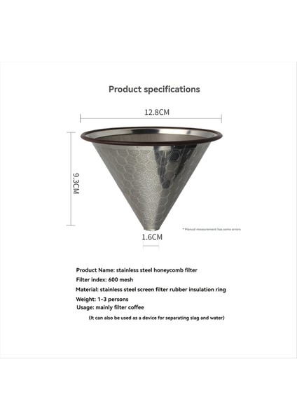 Paslanmaz Çelik Kahve Filtresi Yeniden Kullanılabilir Kahve Filtresi Kahve Makinesi Filtresi Kahve Damma Süzgeç Hunisi (Yurt Dışından) fiyatları
