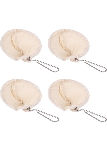 4pcs Flanel Bez Kahve Filtresi Süzgeçleri Ev Kullanımı Için Tutuklu El Yapımı Kahve Aksesuarları ile Yeniden Kullanılabilir Kahve Damatı (Yurt Dışından) modelleri