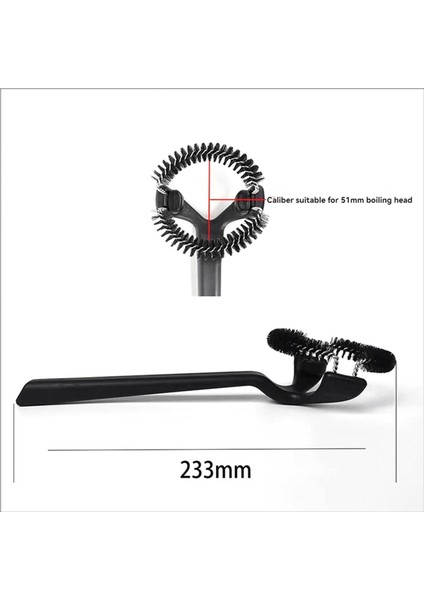 Kahve Espresso Makinesi Temizleme Araçları Için Ideal Çift Uçlu Espresso Arc Fırça Seti 51MM (Yurt Dışından) fiyatları
