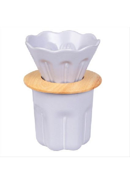 Seramik El Yapımı Kahve Filtre Fincan Kahve Su Isıtıcısı Set Üzerine Dökülür Kahve Seti Yüksek Sıcaklık Direnç Açık Mor (Yurt Dışından) indirimleri