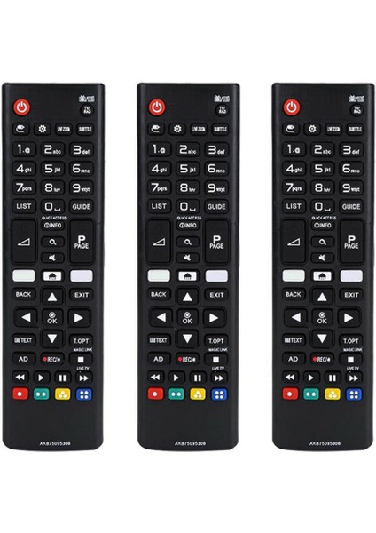 Lg Akıllı Tv Için 3x Evrensel Değiştirme Uzaktan Kumanda - AKB75095308 (Yurt Dışından)