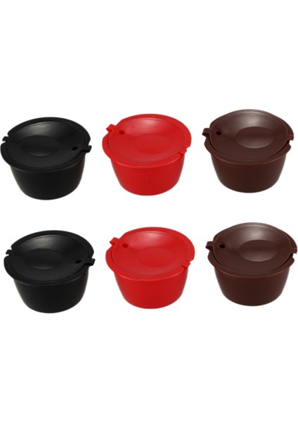 6 Paket Dolce Gusto Doldurulabilir Kahve Kapsülleri Yeniden Kullanılabilir Kahve Pods Filtreleri Nescafe Dolce Gusto Brewers ile Uyumlu (Yurt Dışından)