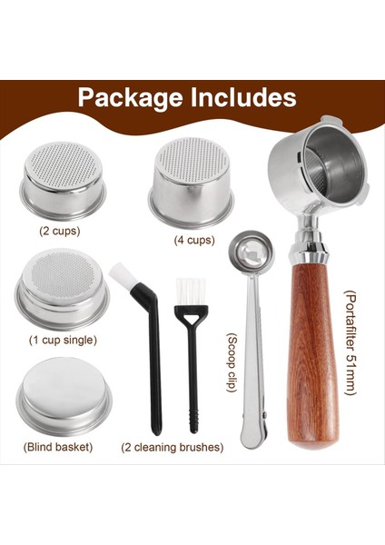 Dipsiz Portafilter 51 mm Filtre Sepeti Dahil 1/2/4 Bardak Delonghi Dedica EC680/EC685 Için Uyumlu Filtre Tutucusu (Yurt Dışından) fırsatları