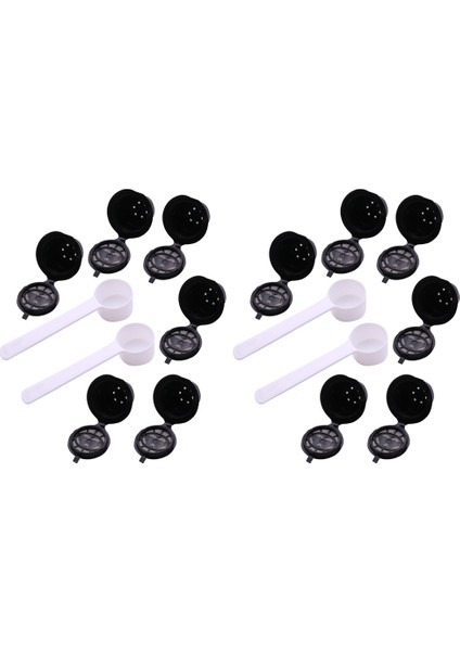 Nespresso Kahve Makinesi Için 12 Pc Dolumlanabilir Yeniden Kullanılabilir Espresso Kapsül Yeniden Kullanılabilir Kapsül Doldurma Boş Kapsül (Yurt Dışından)