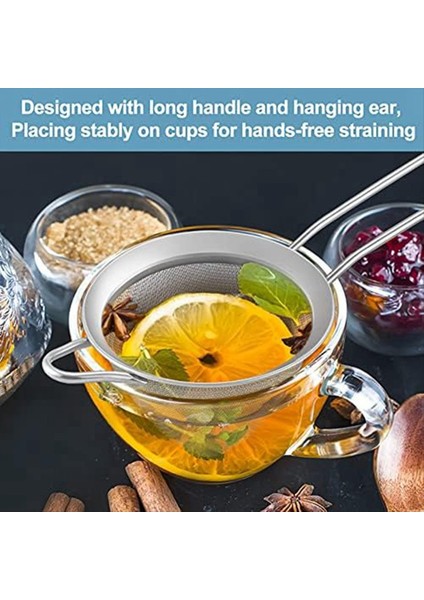 2pcs Paslanmaz Çelik Çay Süzgeç Kokteyller Için Küçük Konik Koni Mesh Süzgeç Kahve Suyu Çayı Gümüş (Yurt Dışından) fırsatları