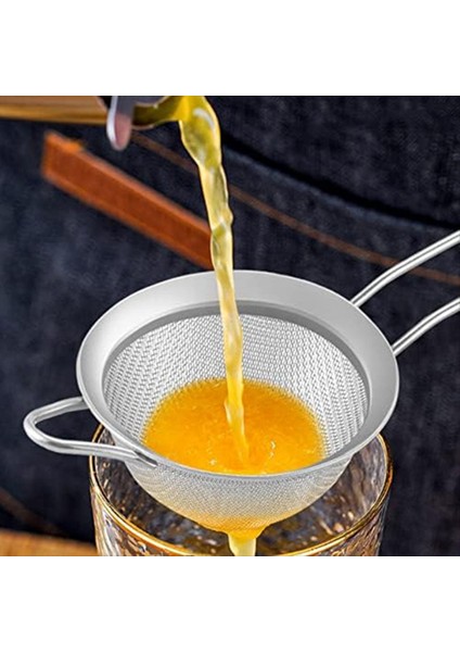 2pcs Paslanmaz Çelik Çay Süzgeç Kokteyller Için Küçük Konik Koni Mesh Süzgeç Kahve Suyu Çayı Gümüş (Yurt Dışından) indirimleri