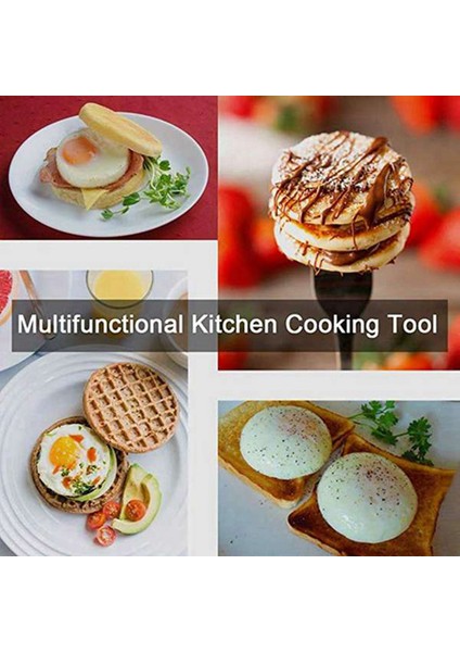 4 Pcs Yumurta Kızartma Halkaları Paslanmaz Çelik Omlet Modeli Sap S &amp 1 Pcs Ahşap Kahve Toprakları Konteyner Kutusu (Yurt Dışından) fırsatları