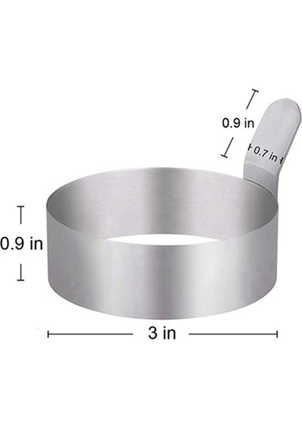 4 Pcs Yumurta Kızartma Halkaları Paslanmaz Çelik Omlet Modeli Sap S &amp 1 Pcs Ahşap Kahve Toprakları Konteyner Kutusu (Yurt Dışından) indirimleri