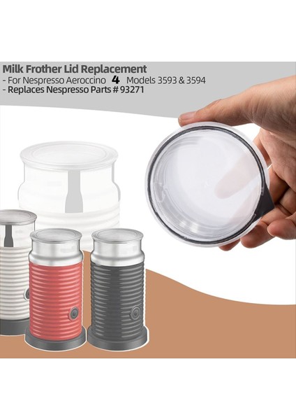 Nespresso Aeroccino 4 Kapak ve Conta Yedek Parçalar Için Süt Frother Kapak Süt Çılgın Makineler Parçayı Değiştirir (Yurt Dışından) fiyatları