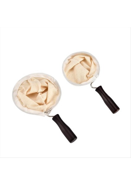 Yeniden Kullanılabilir Kahve Filtre Çantası Paslanmaz Çelik Saplı Bez Süzgeci Bırakma Potu Örgü El Yapımı Kahve Aletleri Çay Filtresi A (Yurt Dışından)