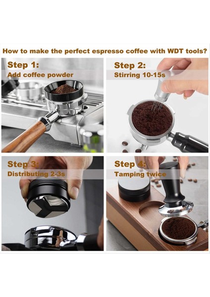 Espresso Dispensing Aracı - 58MM 304 Paslanmaz Çelik Yaylı Kahve Kurcalama 58MM Taşınabilir Filtreler Için Düz Base Düzenli (Yurt Dışından) fırsatları