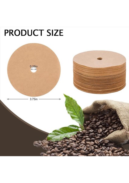 800PCS Ahit Edilmemiş Percolator Kahve Filtreleri 3 75IN Tek Kullanımlık Kahve Kağıt Filtresi Disk Kahve Filtreleri Ahşap Renk (Yurt Dışından) fırsatları