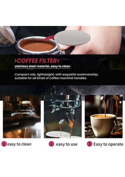 Kahve Filtre Mesh Yeniden Kullanılabilir Kahve Puck Ekranı Yüksek Mukavemet 1 7mm Aeropress Kahve Makinesi Filtreleri Için Dayanıklı 51MM (Yurt Dışından) indirimleri