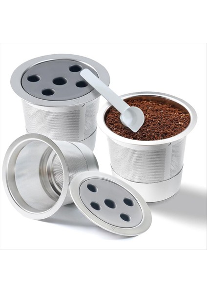 Paslanmaz Çelik Yeniden Kullanılabilir K Fincan Doldurulabilir Kcups Kahve Filtreleri 1 0 ve 2 0 Kahve Makineleri Için Yeniden Kullanılabilir Kahve Podları (Yurt Dışından)
