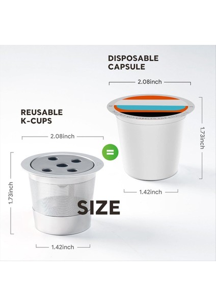 Paslanmaz Çelik Yeniden Kullanılabilir K Fincan Doldurulabilir Kcups Kahve Filtreleri 1 0 ve 2 0 Kahve Makineleri Için Yeniden Kullanılabilir Kahve Podları (Yurt Dışından) modelleri