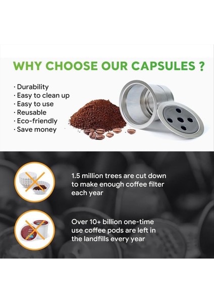 Paslanmaz Çelik Yeniden Kullanılabilir K Fincan Doldurulabilir Kcups Kahve Filtreleri 1 0 ve 2 0 Kahve Makineleri Için Yeniden Kullanılabilir Kahve Podları (Yurt Dışından) fırsatları