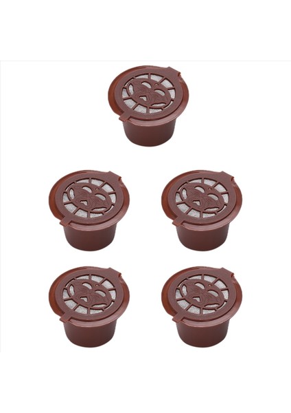 5/pcs Paslanmaz Çelik Filtre Nespresso Makineleri Için Yeniden Kullanılabilir Kahve Kapsülleri (B) (Yurt Dışından) modelleri
