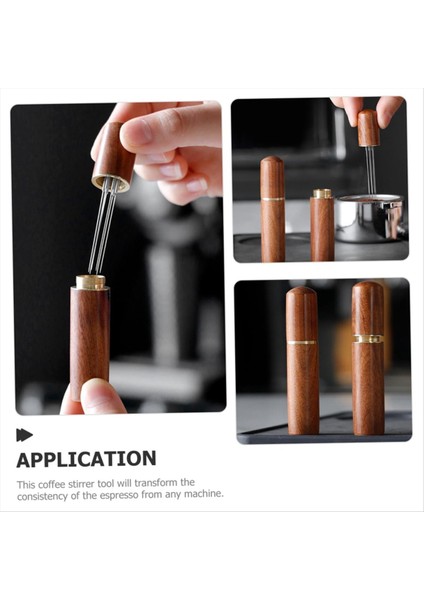 2pcs Araçlar Kahve Geri Espresso Karıştırıcı Distribütör Kahve Tozu Dağıtım Iğne Kahvesi Siyah (Yurt Dışından)