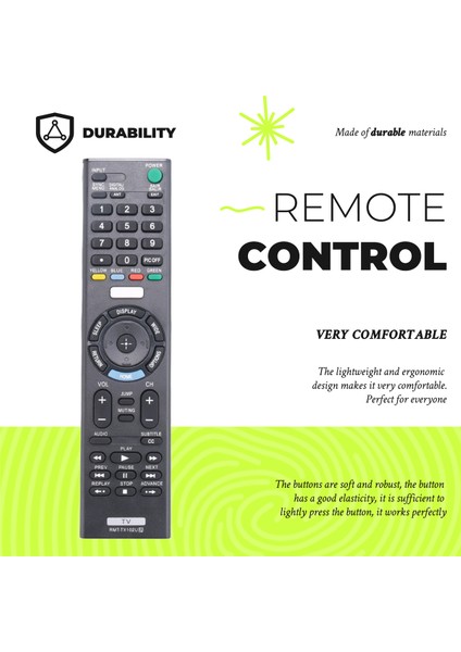 RMT-TX100D RMT-TX101J RMT-TX101D RMT-TX100E RMT-TX101E RMT-TX200 Için Smart Tv Uzaktan Kumandası (Yurt Dışından) fırsatları