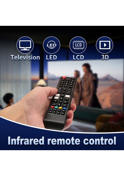 Tüm Samsung Tv Uzaktan Kumandası Için Universal Remote Tüm Samsung Smart Tv LED LCD Hdtv 3D Serisi Tv Için Uyumlu Yedek (Yurt Dışından) fırsatları
