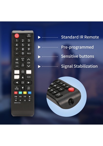 Tüm Samsung Tv Uzaktan Kumandası Için Universal Remote Tüm Samsung Smart Tv LED LCD Hdtv 3D Serisi Tv Için Uyumlu Yedek (Yurt Dışından) indirimleri