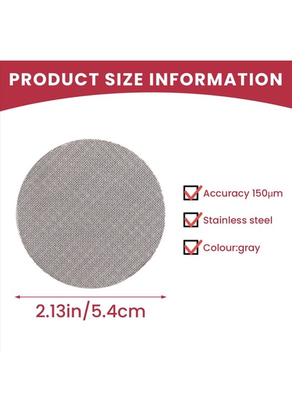 Kahve Filtresi Mesh Yeniden Kullanılabilir Kahve Puck Ekranı Yüksek Mukavemetli Aeropress Kahve Makinesi Filtreleri Aksesuarları 54MM (Yurt Dışından) indirimleri