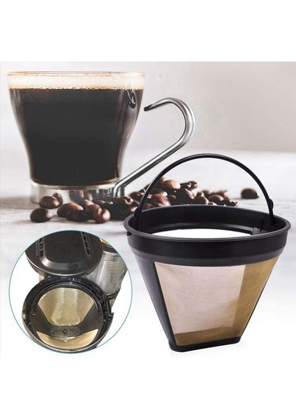 4 Adet Yeniden Kullanılabilir Koni Tarzı Yedek Kahve Filtresi Makineler ve Bira Fabrikaları Için Kalıcı Kahve Filtrenizin Yerini Alır (Yurt Dışından) modelleri