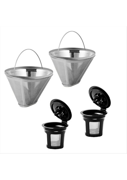 Ninja Dual Brew Için Kahve Filtresi Kahve Makinesi K Cup Ninja Dual Brew Için Yeniden Kullanılabilir Kahve Pods CFP301 CFP307 Kahve Makinesi (Yurt Dışından)