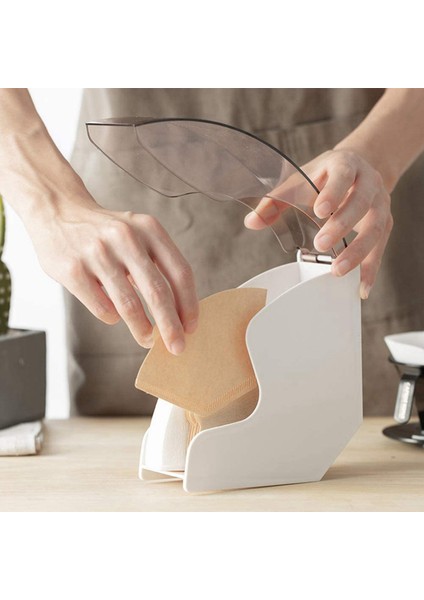 4x Kahve Filtresi Tutucu Kahve Kağıdı Conta Dispenser Raf Rafı Aeropress Için Raf V60 Için Chemx Melitta Koni Filtreleri (Yurt Dışından) indirimleri