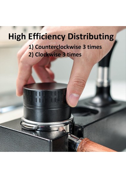 Kahve Distribütörü 54MM Espresso Uyarlanabilir Dağıtım Araçları 5 Blade Taban ile Kendi Kendine Tespit Distribütörü (Yurt Dışından) fırsatları