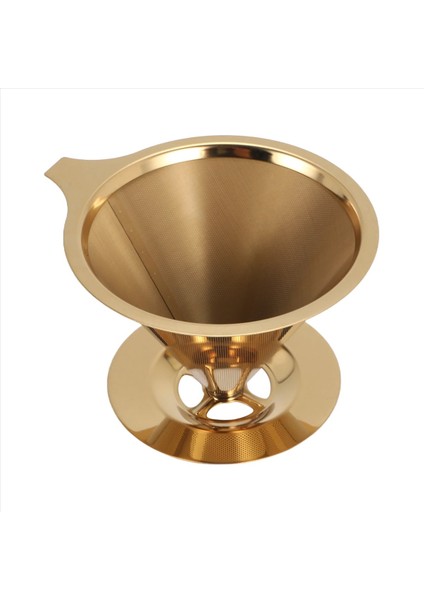 Çift Duvar Paslanmaz Çelik Titanyum Altın Kahve Damma Filtresi Üzerine Dökme Bardak Stand ve Sap (Yurt Dışından) modelleri