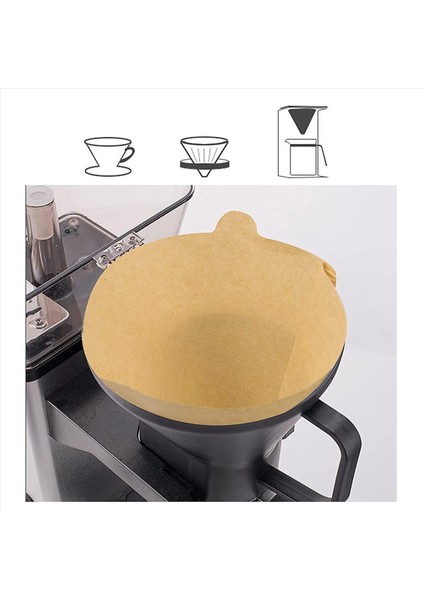 400PCS Kahve Filtreleri Kağıtları 2 Koni Kağıt 1-4 Su Bardağı V60 Için Doğal Kağıt Kahve Filtresi Kahve Damma Konileri (Yurt Dışından) fırsatları